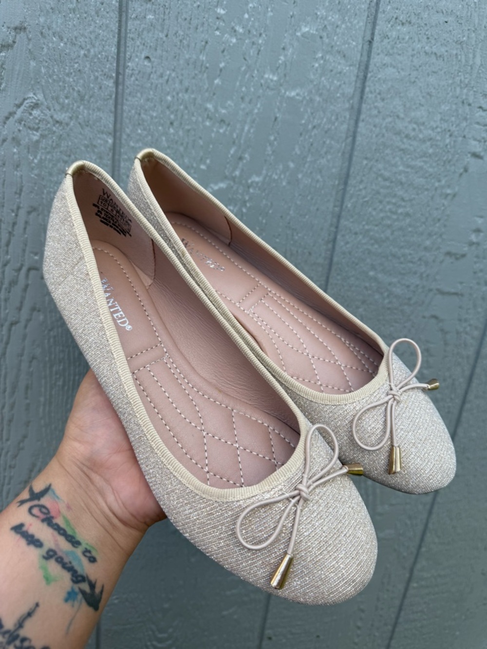 NEW! Rose Gold Women’s Flats size 10M